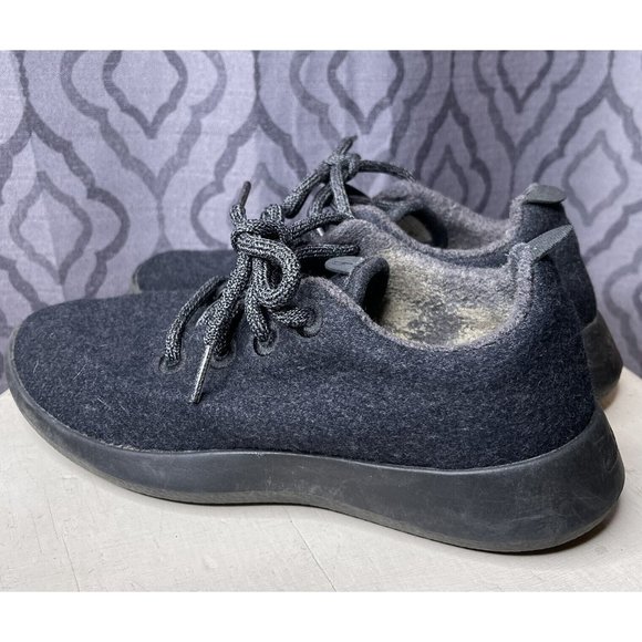 Allbirds Women's Wool Runners Natural Black Comfort Shoes size 7 lace up - Picture 1 of 9